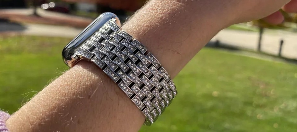 apple watch crystal band