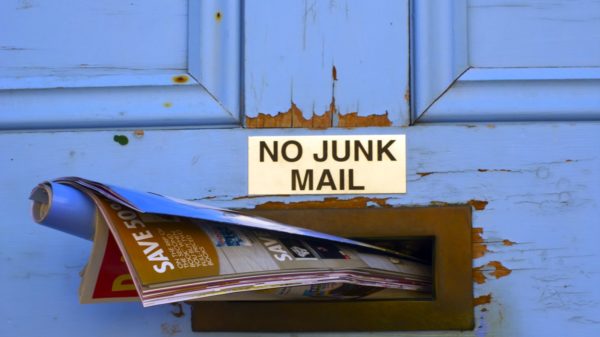 junk mail warning