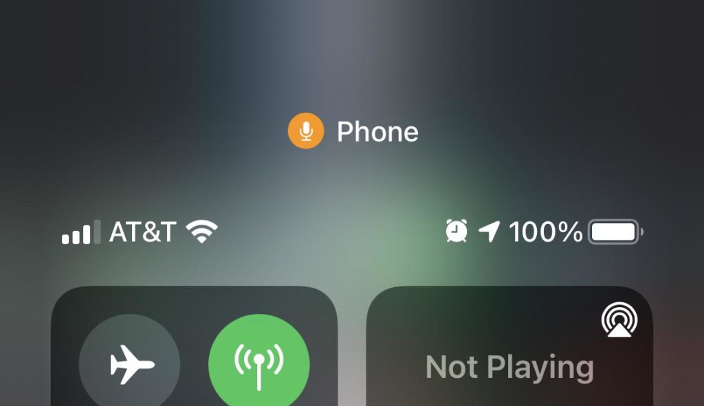what is the microphone icon on my iphone